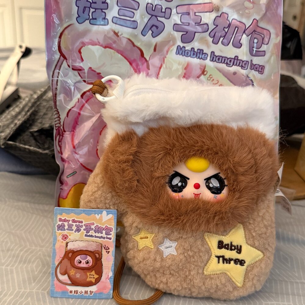 BABY THREE CELL PHONE BAG WITH SPECIAL EYES